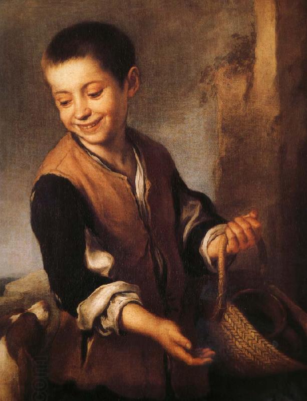 Bartolome Esteban Murillo Juvenile and Dogs oil painting picture